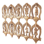 Pure Brass Vishnu Dashavatar Wall Hanging 18" Spiritual Art | Jaipurio